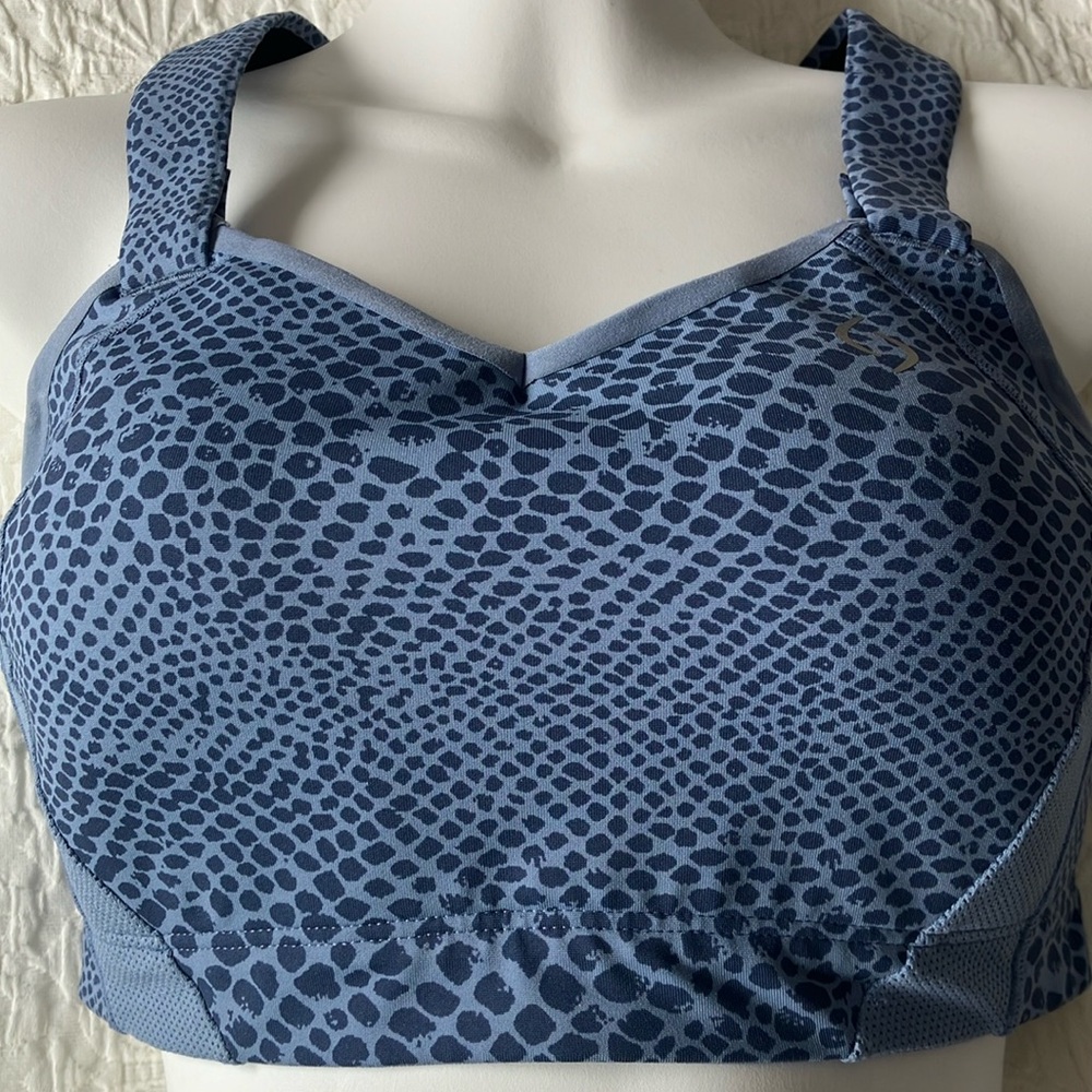 34D shades of blue sports bra.
